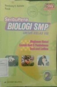 Image of Seribu pena Biologi SMP untuk kelas VIII