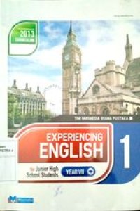 Image of Experiencing  English 1 for Junior high school students year VII