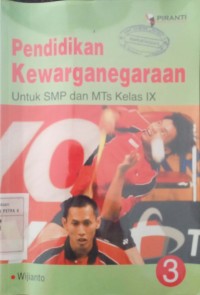 Image of Pendidikan Kewarganegaraan untuk SMP dan MTS Kelas IX