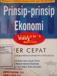 Prinsip Prinsip Ekonomi