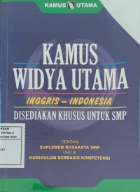 Kamus Widya Utama Inggris - Indonesia