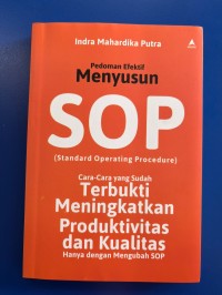 Image of Pedoman Efektif Menyusun SOP